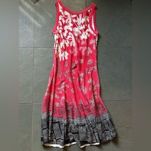 NIC+ZOE Red Sleeveless Scoop Neck Maxi Sundress